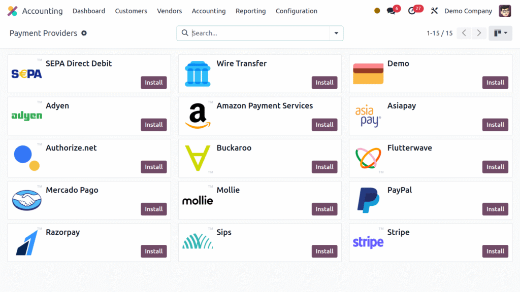 Payment Receivable and Payable Tools — Odoo Accounting