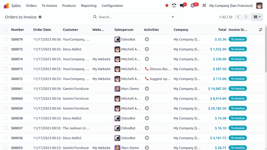Integrated Sales Management — Odoo POS